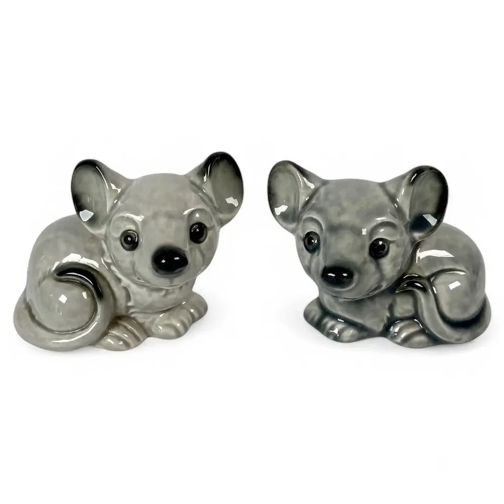 Goebel Mouse Figurines Lot of 3 Mice 35793 35794 35795 W Germany Gray Rats